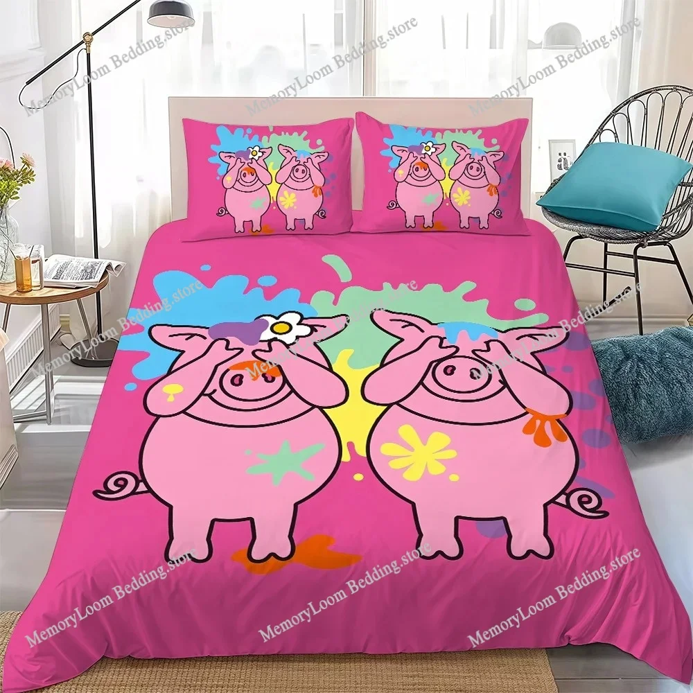 Lovely P-Percy-Pig Cute Duvet Cover Set Home Style Bedding Soft Laundry Cotton Bed Student Dormitory Gift Home Textileextile
Lovely P-Percy-Pig Cute Duvet Cover Set Home Style Bedding Soft Laundry Cotton Bed Student Dormitory Gift Home Textileextile