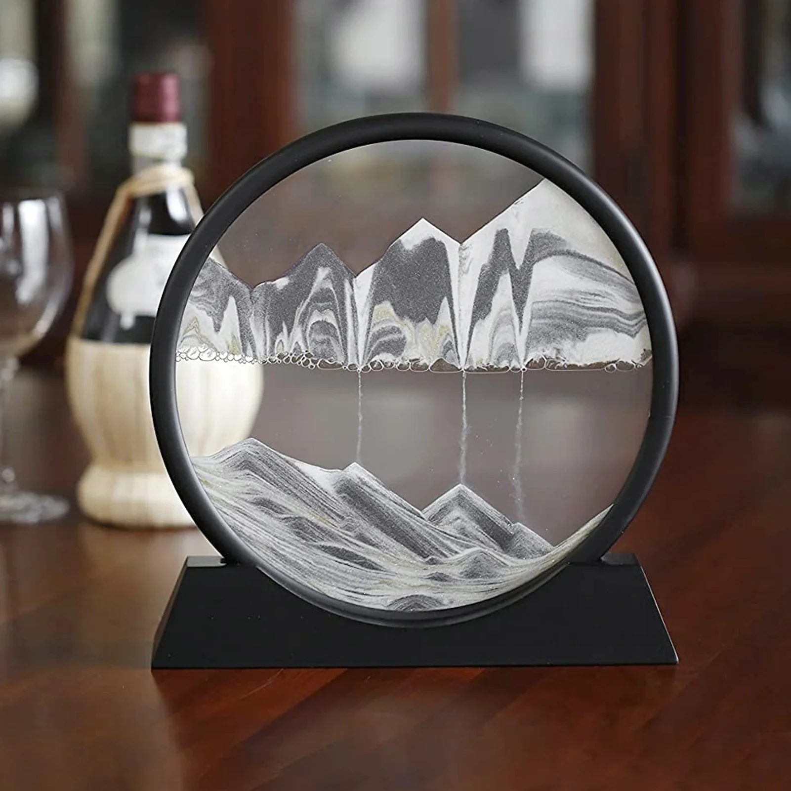 Quicksand Painting Decoration Flowing Sand Motion Scenery 3D Glass Desktop Room Ornament Craft
Quicksand Painting Decoration Flowing Sand Motion Scenery 3D Glass Desktop Room Ornament Craft