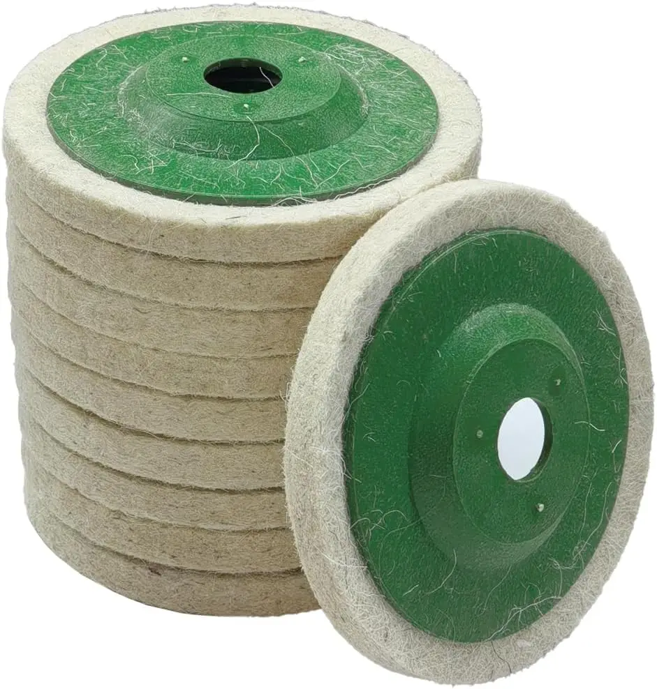 4 inch Wool Felt Automotive Polishing Wheel Disc Pad for 100 Angle Grinder Bore Polishing Wheel Disc Pad for Metal
4 inch Wool Felt Automotive Polishing Wheel Disc Pad for 100 Angle Grinder Bore Polishing Wheel Disc Pad for Metal