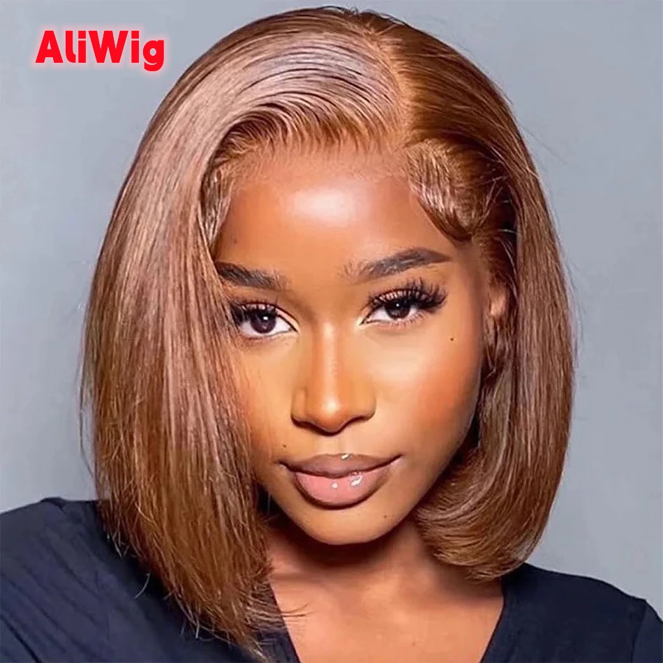 13x4 Chocolate Brown Lace Front Human Hair Wigs For Women Pre Plucked Transparent Colored Lace Frontal Short Bob Wig Human Hair
13x4 Chocolate Brown Lace Front Human Hair Wigs For Women Pre Plucked Transparent Colored Lace Frontal Short Bob Wig Human Hair