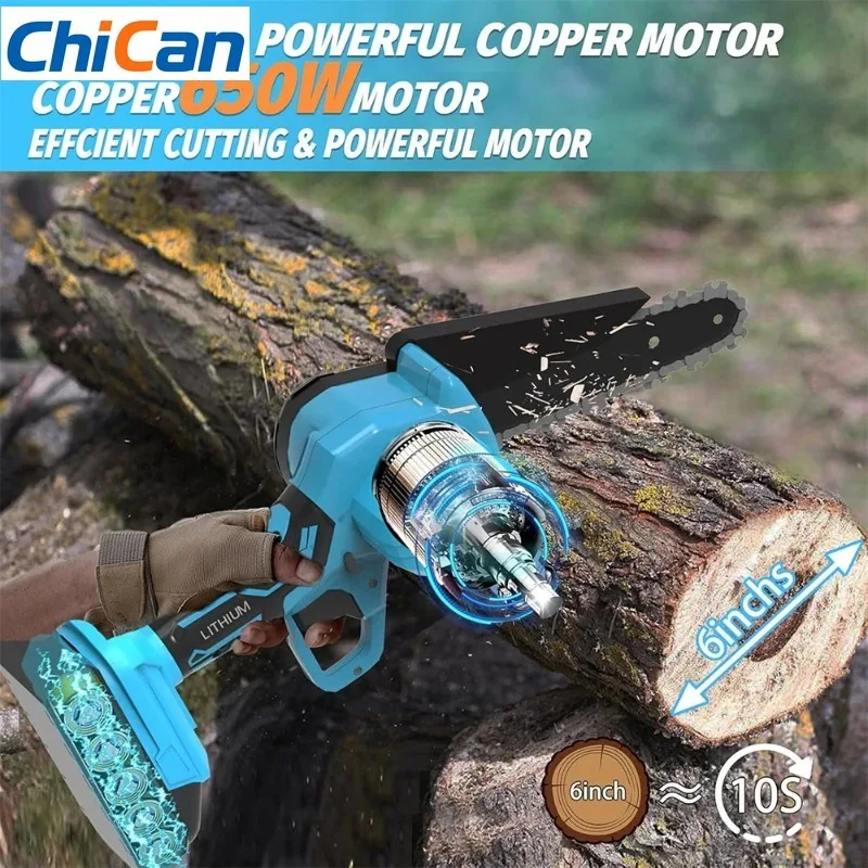 【Upgraded】6Inch Cordless Mini Chainsaw Electric Saw Rechargeable Woodworking Garden Pruning Saw With 2Pcs Battery
【Upgraded】6Inch Cordless Mini Chainsaw Electric Saw Rechargeable Woodworking Garden Pruning Saw With 2Pcs Battery