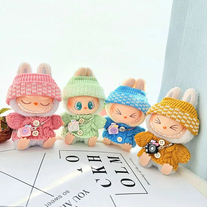 Labubu I II Dolls Clothes Cute 4 Colors Knitted Sweater and Hat set Accessories Clothing Plush Doll's Clothes
Labubu I II Dolls Clothes Cute 4 Colors Knitted Sweater and Hat set Accessories Clothing Plush Doll's Clothes