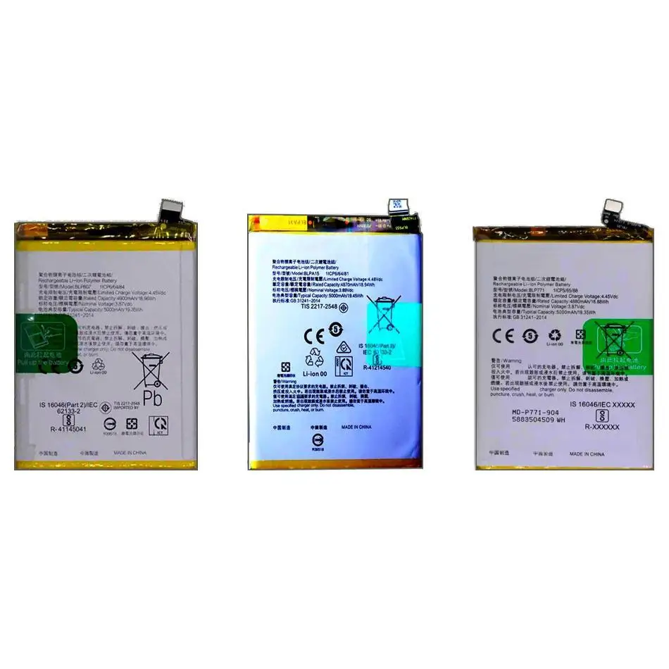 Mobile Phone Battery Long Lasting BLP807 BLP771 BLPA15 5000Mah For Oppo Realme 6I 7NARZO 30 Global Version 11 Pro 5G 4G
Mobile Phone Battery Long Lasting BLP807 BLP771 BLPA15 5000Mah For Oppo Realme 6I 7NARZO 30 Global Version 11 Pro 5G 4G