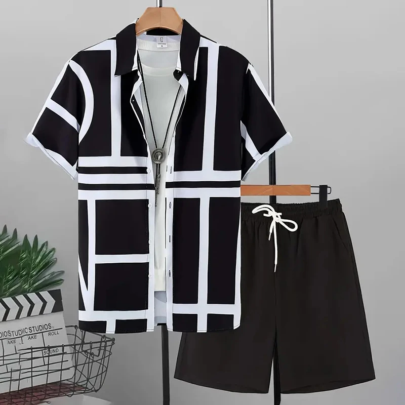 Summer Men Short Sleeve Shirt Beach Shorts Two Piece Set Funny 3D Print Shirts Suit Daily Casual Lapel Tops Fashion Loose Outfit
Summer Men Short Sleeve Shirt Beach Shorts Two Piece Set Funny 3D Print Shirts Suit Daily Casual Lapel Tops Fashion Loose Outfit
