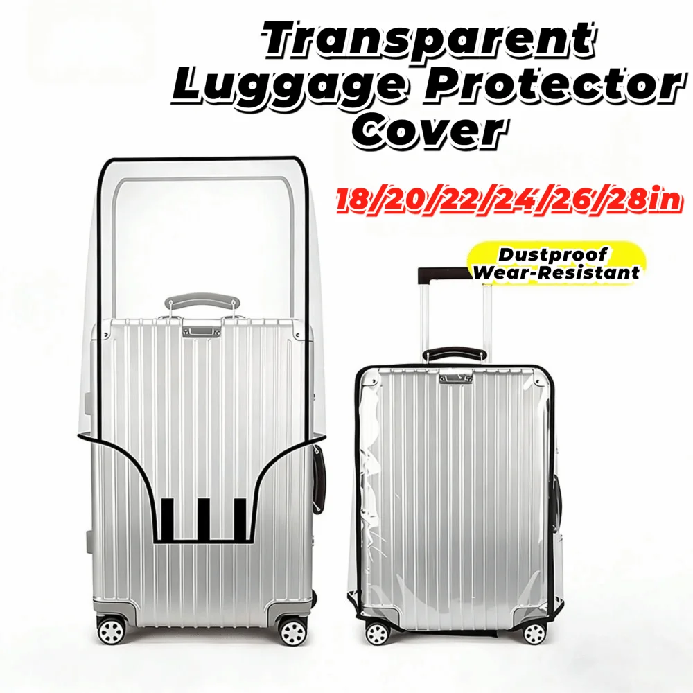 High Quality Durable Full Transparent Luggage Protector Cover Waterproof Dustproof Suitcase Cover Protector PVC Luggage Cover
High Quality Durable Full Transparent Luggage Protector Cover Waterproof Dustproof Suitcase Cover Protector PVC Luggage Cover