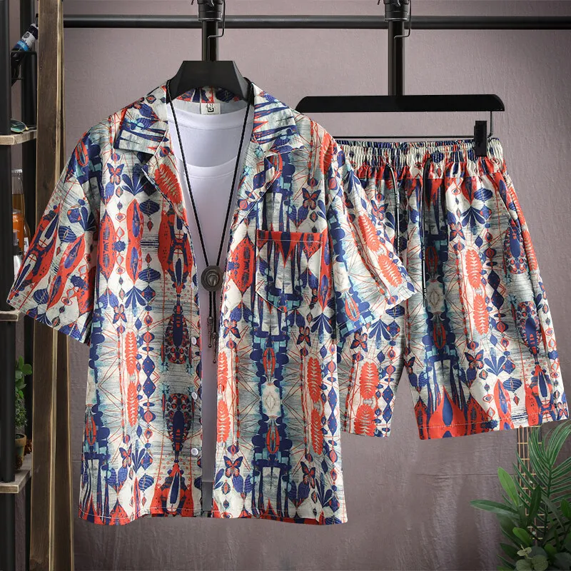 2025 Spring/Summer New Fashionable Printed Two Piece Set for Men, High Quality Fashion Beach Large Size Set
2025 Spring/Summer New Fashionable Printed Two Piece Set for Men, High Quality Fashion Beach Large Size Set