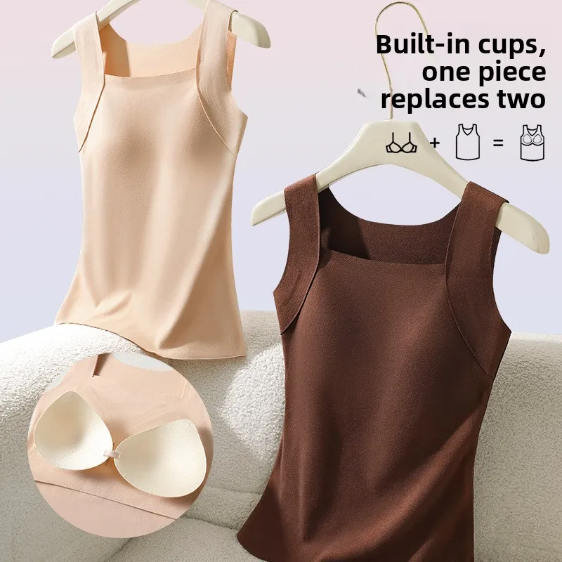 Wireless Fleece Lined Thermal Vest Women's Underwear Base Layer Shirt Home Clothes Polyester Fiber Heating
Wireless Fleece Lined Thermal Vest Women's Underwear Base Layer Shirt Home Clothes Polyester Fiber Heating