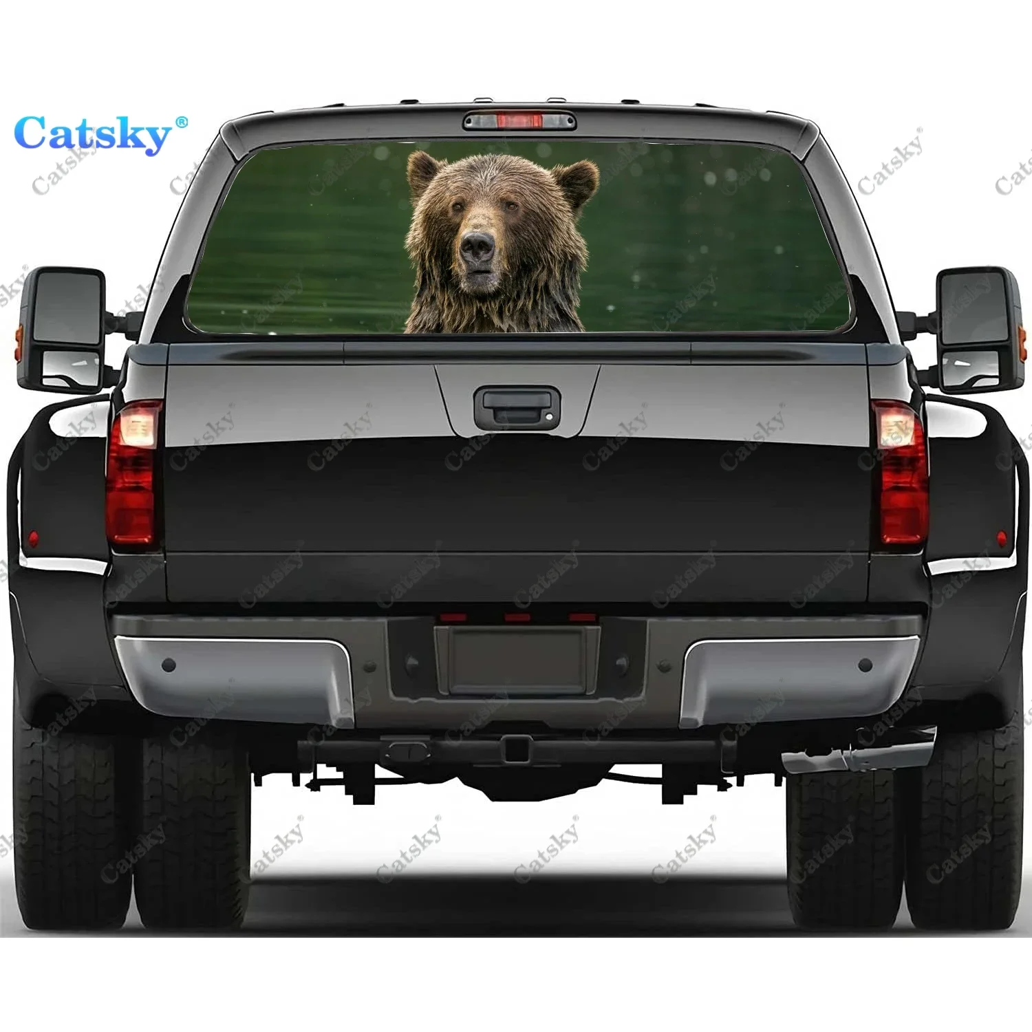Animal Brown Bear Rear Window Decals for Truck,Pickup Window Decal,Rear Window Tint Graphic Perforated Vinyl Truck Sticker
Animal Brown Bear Rear Window Decals for Truck,Pickup Window Decal,Rear Window Tint Graphic Perforated Vinyl Truck Sticker