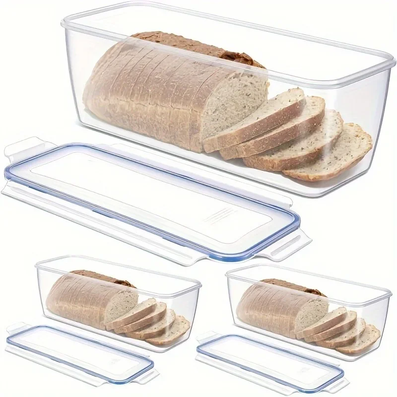 Plastic Bread Storage Box Airtight Food Storage Container Sandwich Bread Keeper with Lid Loaf Bread Container Kitchen Organizer
Plastic Bread Storage Box Airtight Food Storage Container Sandwich Bread Keeper with Lid Loaf Bread Container Kitchen Organizer