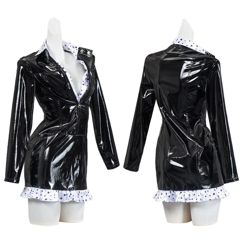 Classic Anime Cosplay Polka Dot Leather Dress Adult Women Dress Coat Outfits Halloween Carnival Party Disguise Suit
Classic Anime Cosplay Polka Dot Leather Dress Adult Women Dress Coat Outfits Halloween Carnival Party Disguise Suit