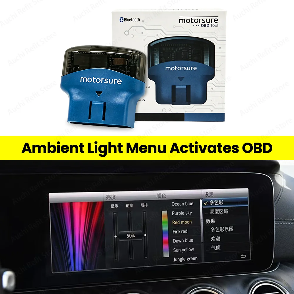 OBD For Mercedes-Benz A/B/C/GLC/CLA/GLA/V Class W176 W177 W246 W205 X253 W156 W117 W447 Ambient Light Function Menu Activation
OBD For Mercedes-Benz A/B/C/GLC/CLA/GLA/V Class W176 W177 W246 W205 X253 W156 W117 W447 Ambient Light Function Menu Activation