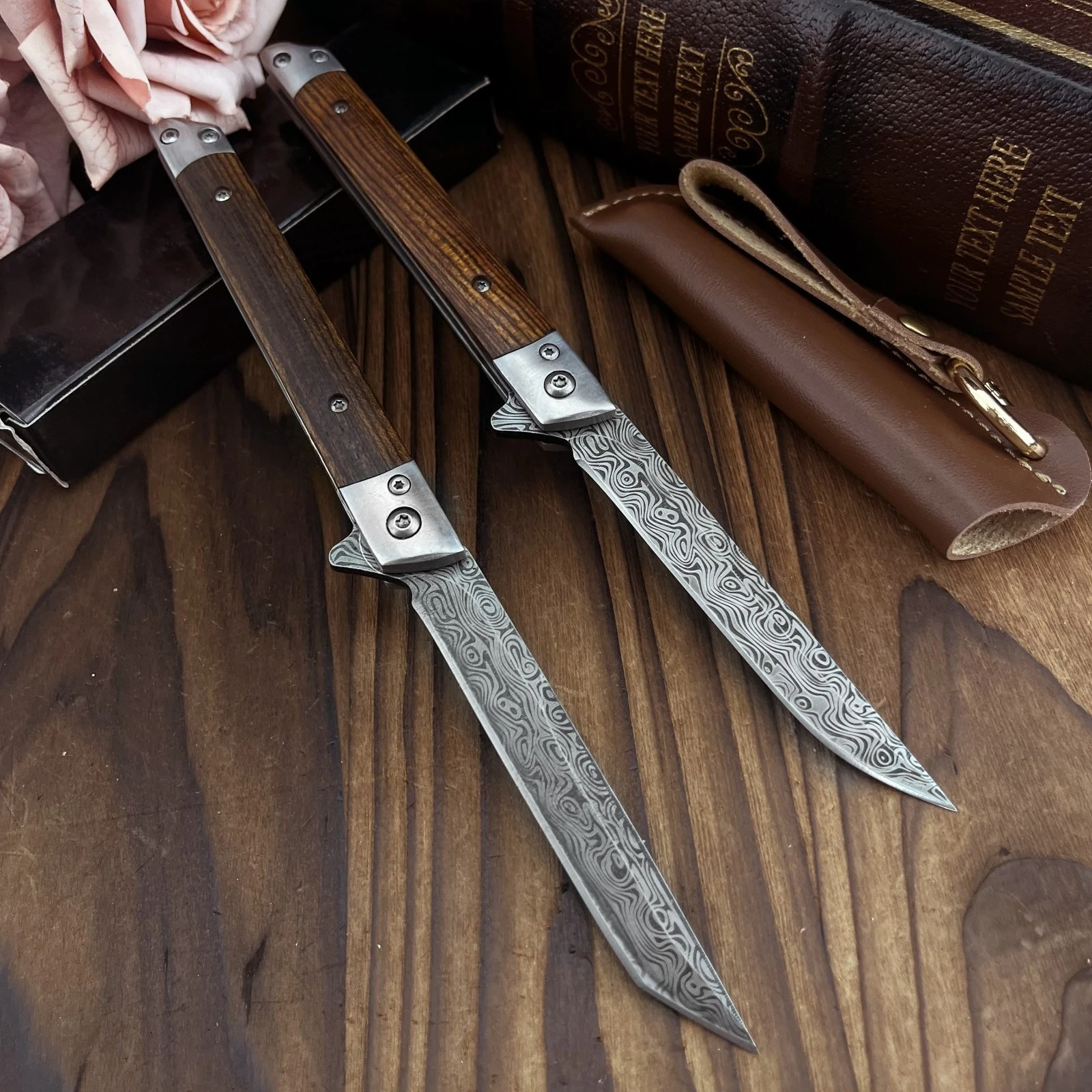 Складной нож с дамасским узором для рыбалки, многофункциональный, для активного отдыха и кемпинга, быстрораскладной карманный нож из нержавеющей стали
Складной нож с дамасским узором для рыбалки, многофункциональный, для активного отдыха и кемпинга, быстрораскладной карманный нож из нержавеющей стали