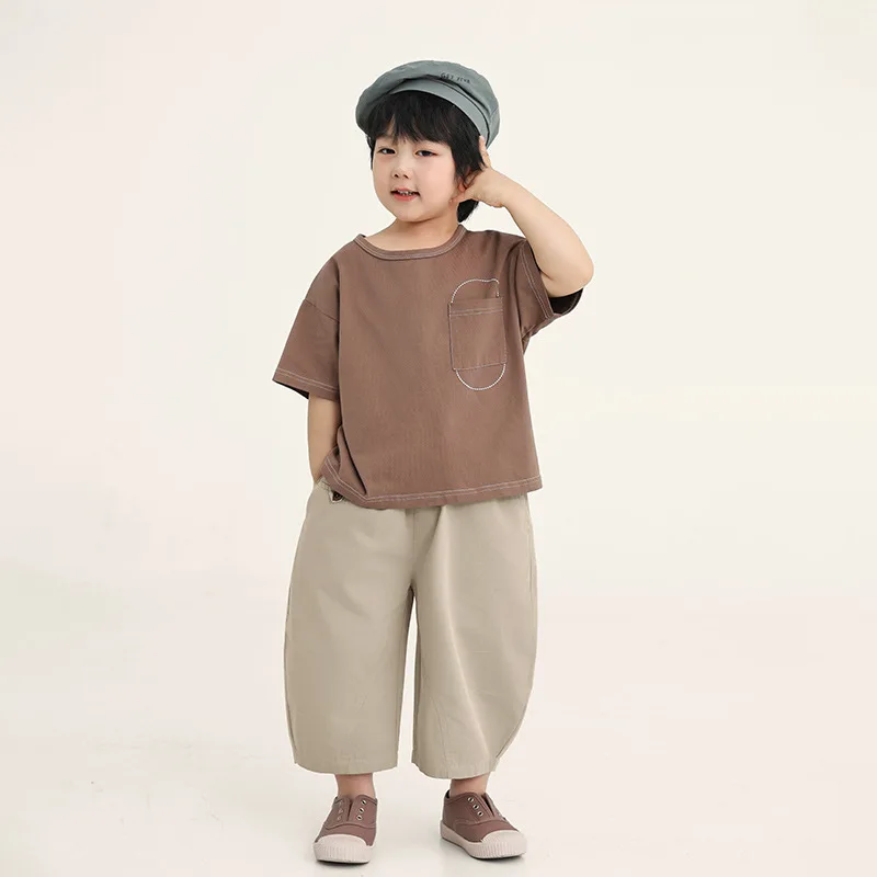Boys' Short Sleeved T-shirt, Children's Summer New Style, Half Sleeved, Medium and Small Children's Cotton Loose Thin Top
Boys' Short Sleeved T-shirt, Children's Summer New Style, Half Sleeved, Medium and Small Children's Cotton Loose Thin Top