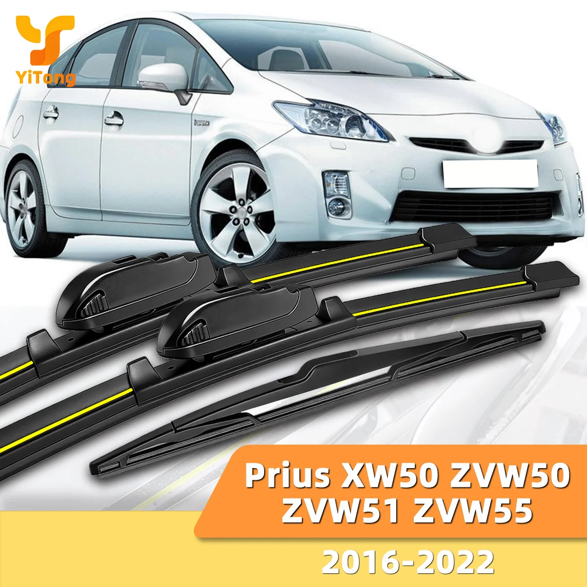 Yitong Suitable For Toyota Prius XW50 ZVW50 ZVW51 ZVW55 2016-2022 Front And Rear Windshield Wipers Durable Accessories 2018 2028
Yitong Suitable For Toyota Prius XW50 ZVW50 ZVW51 ZVW55 2016-2022 Front And Rear Windshield Wipers Durable Accessories 2018 2028