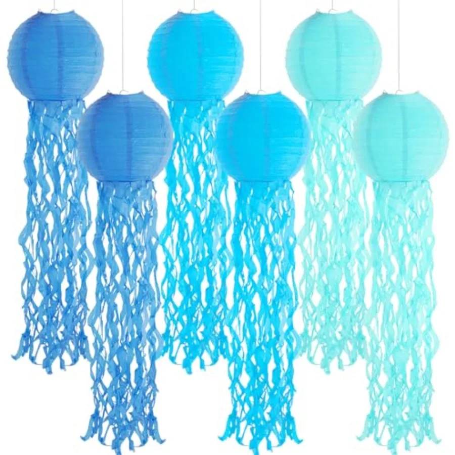Set of 6 Hanging Jellyfish Paper Lanterns Jellyfish Decor for The Sea Ocean Party, Mermaid Birthday Decoration, Baby Shower, Na
Set of 6 Hanging Jellyfish Paper Lanterns Jellyfish Decor for The Sea Ocean Party, Mermaid Birthday Decoration, Baby Shower, Na