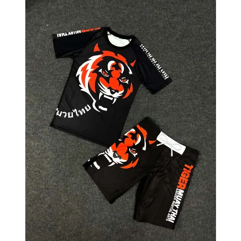 2026Muay Thai Tiger Two-Piece Set High-Elasticity Abrasion-Resistant, Quick-Drying Shirt + Tiger Print Shorts - Men's Sportswear
2026Muay Thai Tiger Two-Piece Set High-Elasticity Abrasion-Resistant, Quick-Drying Shirt + Tiger Print Shorts - Men's Sportswear