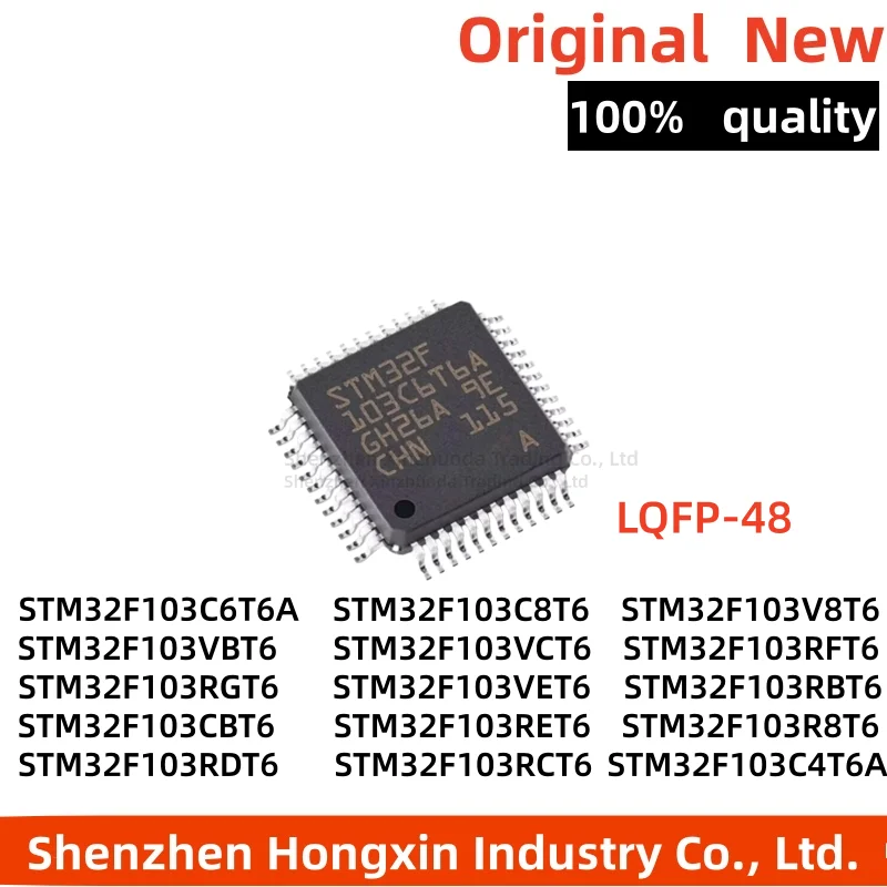 1pcs M32F103C6T6A STM32F103C8T6 STM32F103RFT6 STM32F103RGT6 STM32F103RBT6 STM32F103CBT6 STM32F103RET6 STM32F103RDT6 STM32F103RCT
1pcs M32F103C6T6A STM32F103C8T6 STM32F103RFT6 STM32F103RGT6 STM32F103RBT6 STM32F103CBT6 STM32F103RET6 STM32F103RDT6 STM32F103RCT