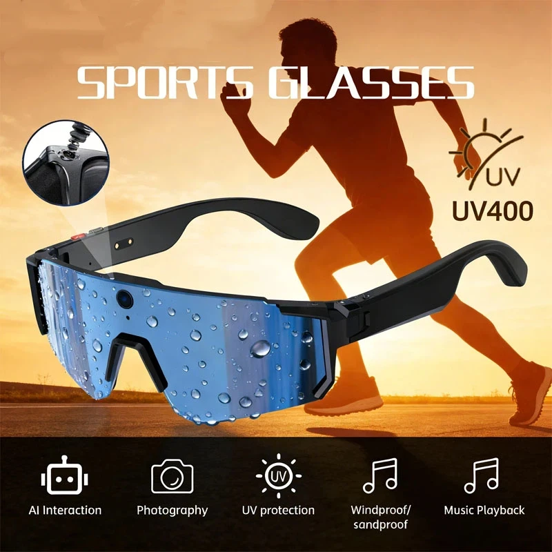 Men's 4K Polarized AI Smart Cycling Sunglasses, 800W HD Camera, Bluetooth Calling & Real-time Translation
Men's 4K Polarized AI Smart Cycling Sunglasses, 800W HD Camera, Bluetooth Calling & Real-time Translation