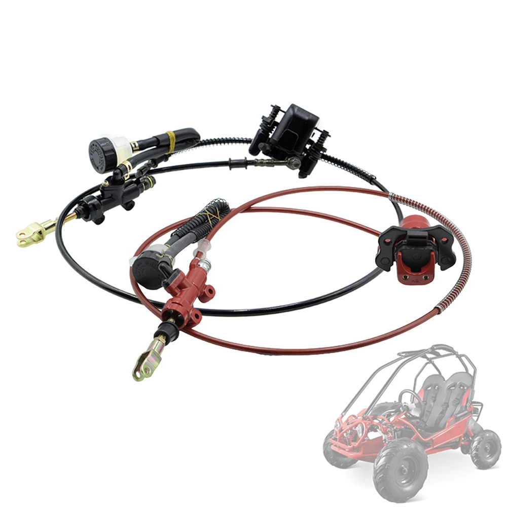 Hydraulic Rear Disc Brake Assembly Caliper Master Cylinder Kit For 50cc 150cc 200cc 250cc Go Kart Golf Cart ATV Dune Buggy Parts
Hydraulic Rear Disc Brake Assembly Caliper Master Cylinder Kit For 50cc 150cc 200cc 250cc Go Kart Golf Cart ATV Dune Buggy Parts