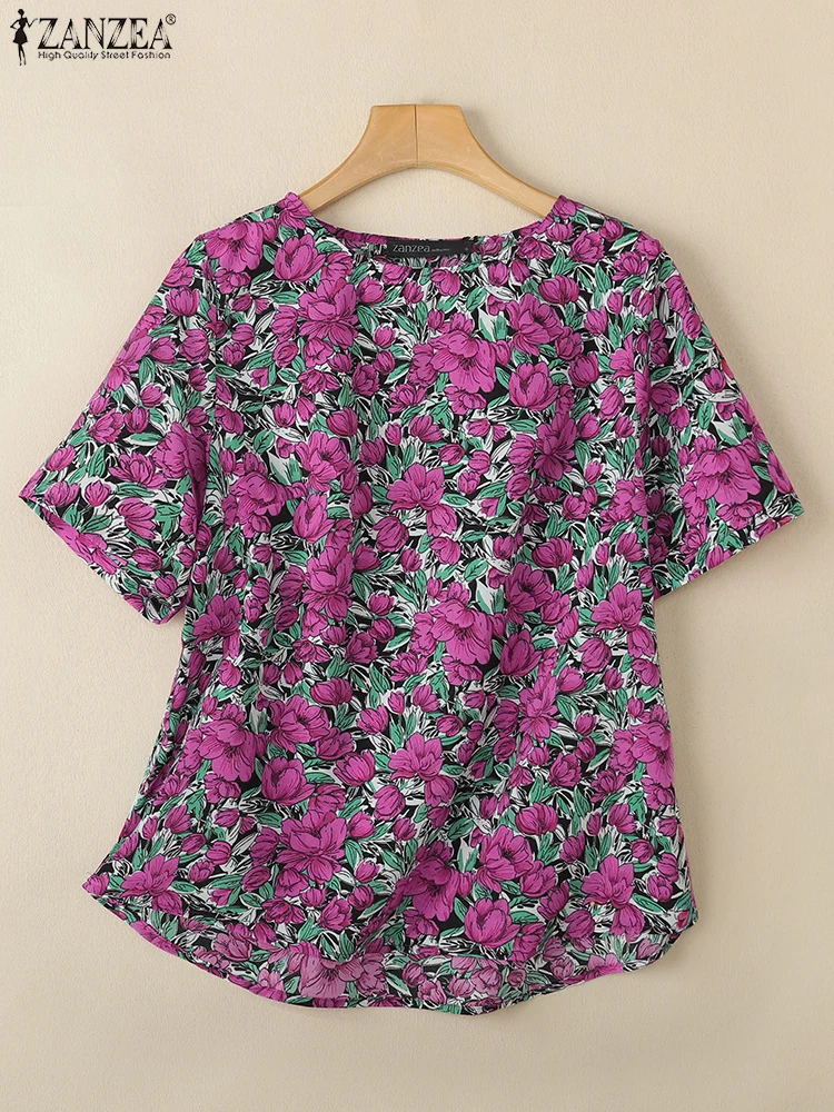 ZANZEA Half Sleeves O-neck Smock Tops Elegant Bohemian Women Ditsy Floral Blusas Mujer Loose Casual Daily 2025 Summer Blouses
ZANZEA Half Sleeves O-neck Smock Tops Elegant Bohemian Women Ditsy Floral Blusas Mujer Loose Casual Daily 2025 Summer Blouses