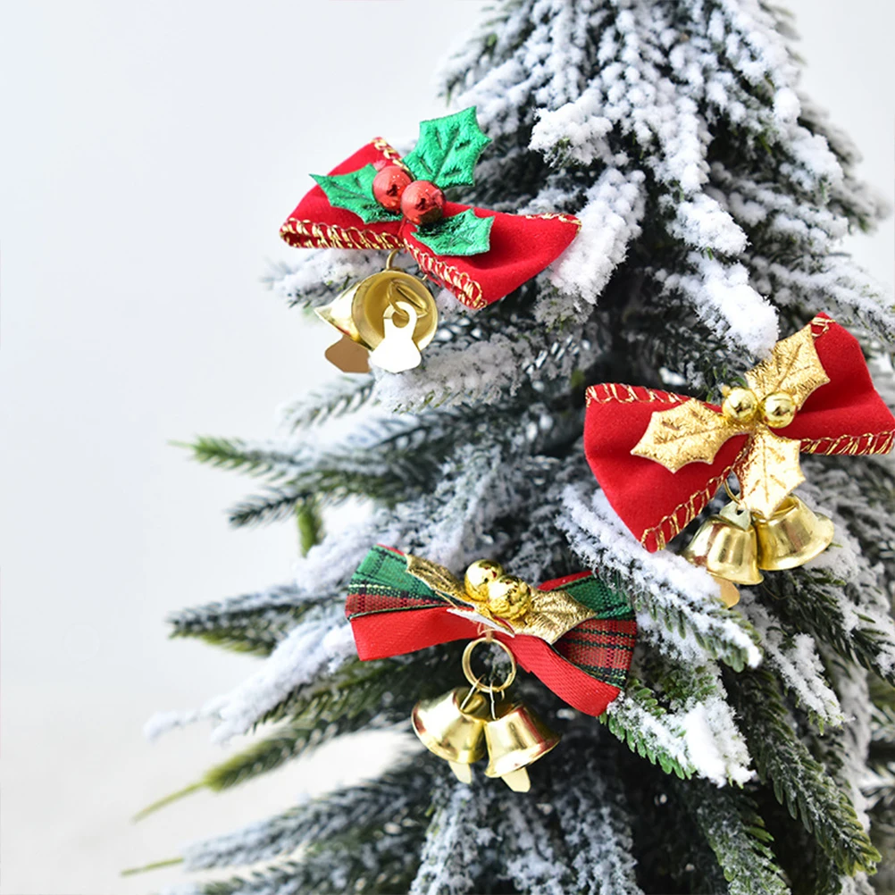 12 Pcs Bell Bow Ornament Decoration with Hanging for Christmas Pendant Decorate Decorative Props
12 Pcs Bell Bow Ornament Decoration with Hanging for Christmas Pendant Decorate Decorative Props