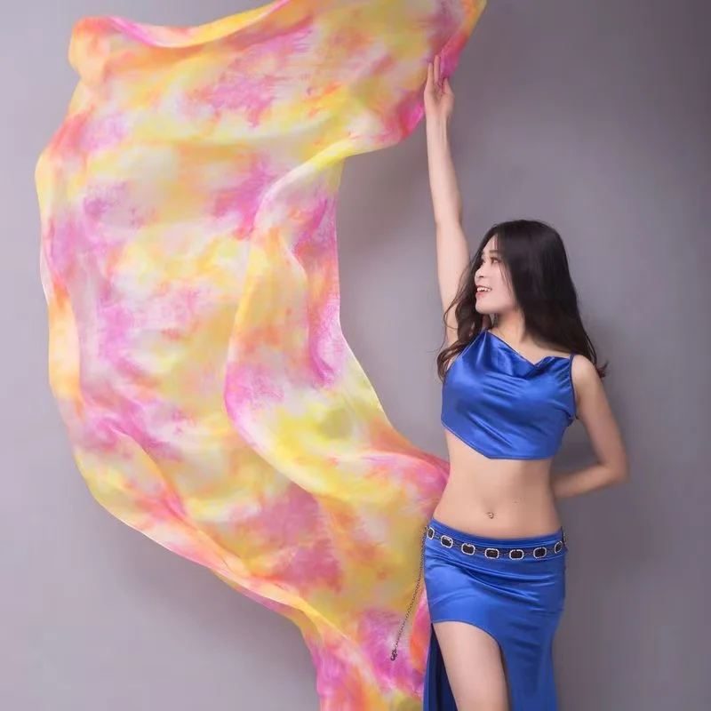 Новые 100% шелковые вуали для танца живота, легкие шелковые платки-шарфы, 200 см, 250 см, 270 см, для детей и взрослых, для сценических выступлений, 13 цветов
Новые 100% шелковые вуали для танца живота, легкие шелковые платки-шарфы, 200 см, 250 см, 270 см, для детей и взрослых, для сценических выступлений, 13 цветов