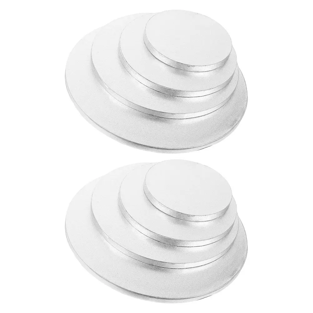 8Pcs Cake Boards Round Circles Silver Cardboard Cake Base 6 8 10 12 Inch for Baking Dessert Wedding Birthday Presentation
8Pcs Cake Boards Round Circles Silver Cardboard Cake Base 6 8 10 12 Inch for Baking Dessert Wedding Birthday Presentation