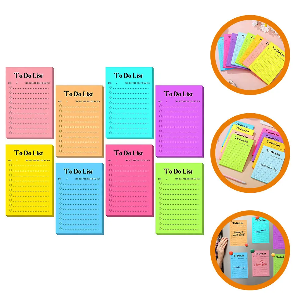8 Books Fluorescent Paper Memo Pads Tearable Portable to-Do List School Office Use Self-Adhesive Memo Stickers
8 Books Fluorescent Paper Memo Pads Tearable Portable to-Do List School Office Use Self-Adhesive Memo Stickers