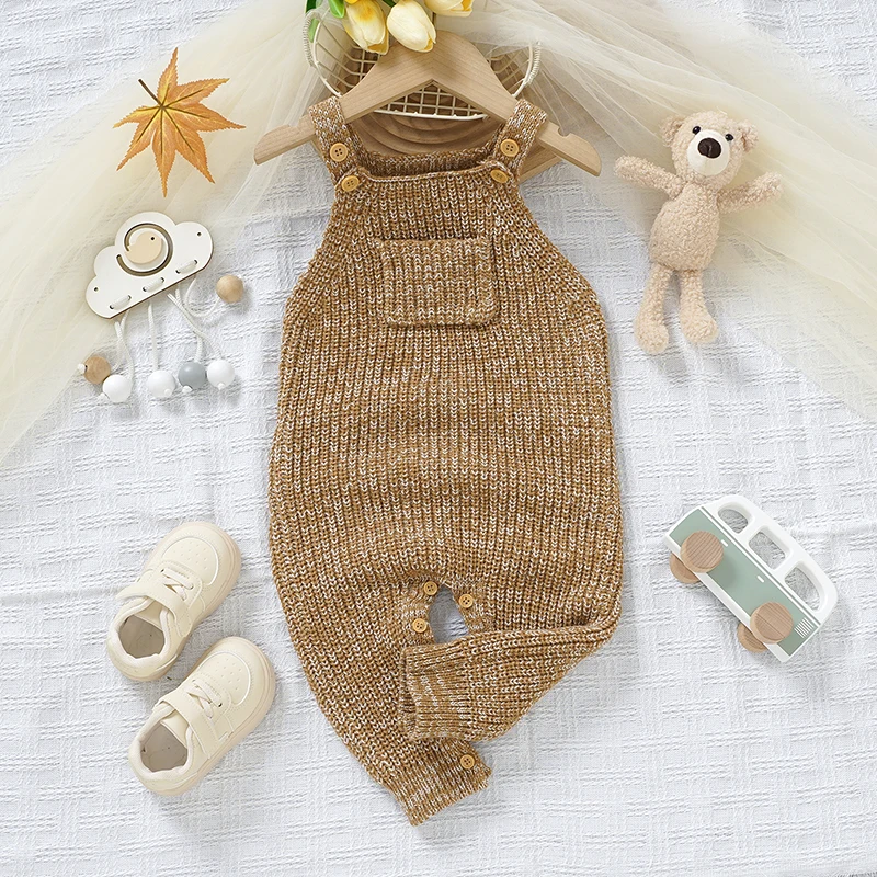 Spring Autumn Newborn Baby Rompers Clothes Winter Solid Brown Sleeveless One Piece Knitted Infant Kids Boys Girls Jumpsuits Wear
Spring Autumn Newborn Baby Rompers Clothes Winter Solid Brown Sleeveless One Piece Knitted Infant Kids Boys Girls Jumpsuits Wear