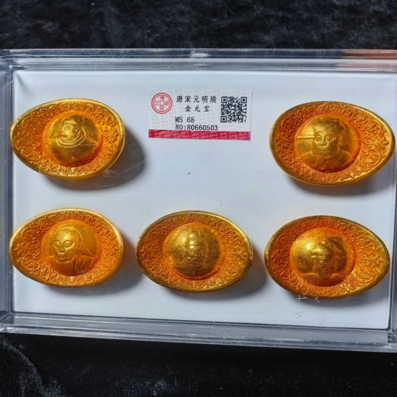 Gold Ingot Ming Dynasty Zhu Yuanzhang Gilded Ingot Gilded Ingot Craft Antique Collectible Ornament
Gold Ingot Ming Dynasty Zhu Yuanzhang Gilded Ingot Gilded Ingot Craft Antique Collectible Ornament