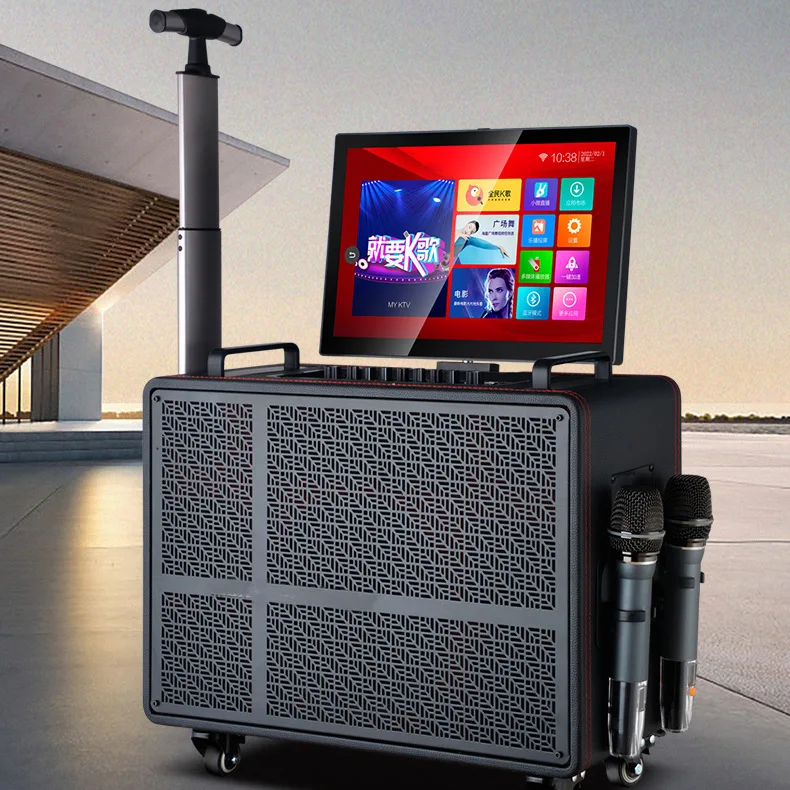 New Outdoor KTV Speaker - Stereo Multi-Speaker Sound System with Sound Card/Touchscreen/Karaoke for Live Streaming & Party
New Outdoor KTV Speaker - Stereo Multi-Speaker Sound System with Sound Card/Touchscreen/Karaoke for Live Streaming & Party