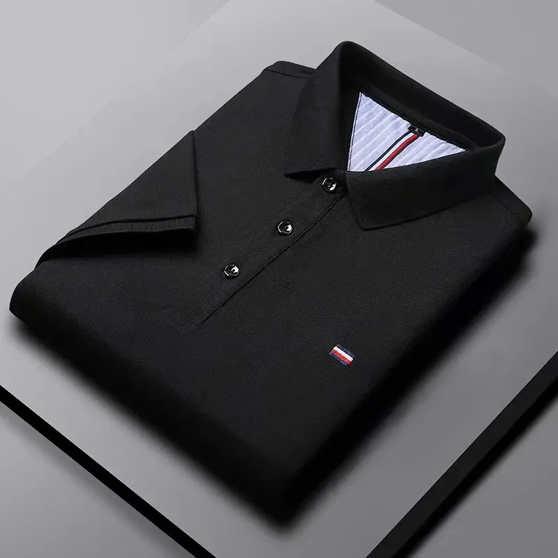 100% cotton embroidery short-sleeved T-shirt polo shirt 2025 fashion casual summer men's T-shirt lapel half sleeve shirt trend
100% cotton embroidery short-sleeved T-shirt polo shirt 2025 fashion casual summer men's T-shirt lapel half sleeve shirt trend