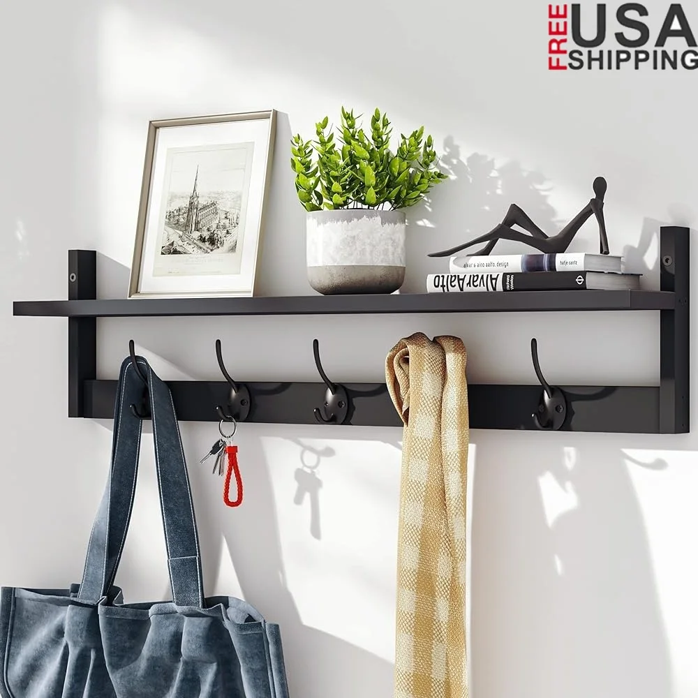 Настенная полка с крючками, подвесная полка для прихожей, органайзер для хранения, деревянная вешалка для одежды, ванная комната, гостиная, спальня
Настенная полка с крючками, подвесная полка для прихожей, органайзер для хранения, деревянная вешалка для одежды, ванная комната, гостиная, спальня