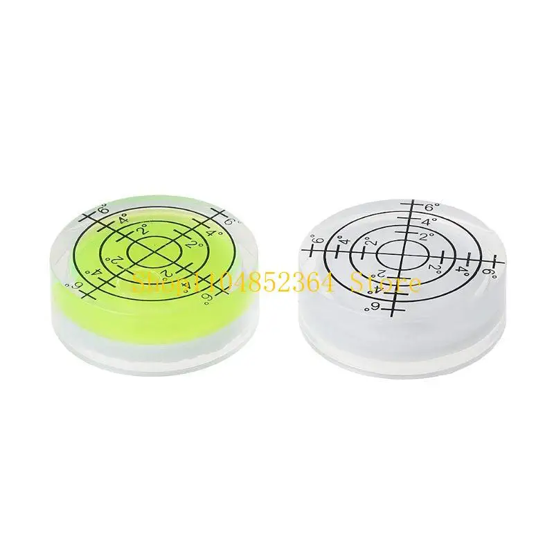 652F 2pcs 32x12mm Round Bubble Level White Green Spirit Level Measuring Too
652F 2pcs 32x12mm Round Bubble Level White Green Spirit Level Measuring Too