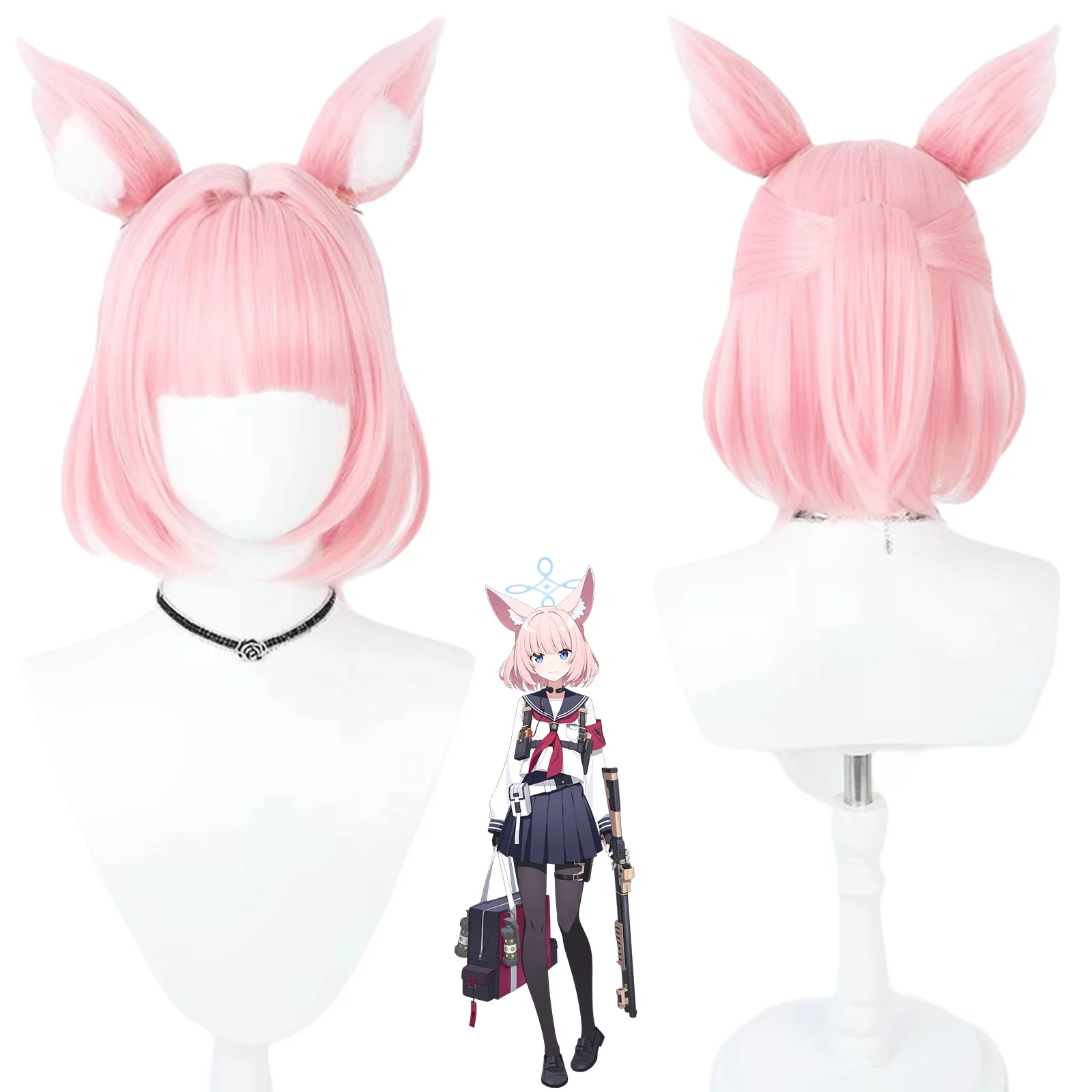 Game Blue Archive Niko Cosplay Wig Pink Short 30cm Heat Resistant Synthetic Hair Halloween Party Role Play Carnival Costume Prop
Game Blue Archive Niko Cosplay Wig Pink Short 30cm Heat Resistant Synthetic Hair Halloween Party Role Play Carnival Costume Prop