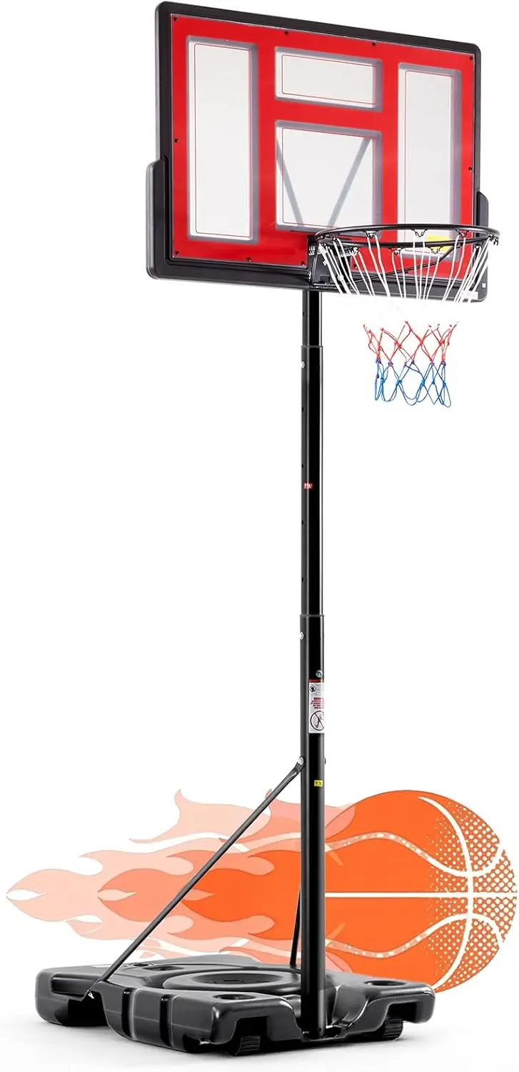 Adjustable Portable Basketball Hoop for Adult, 44 Inch Shatterproof Backboard with Shock Absorbent Rim, Fillable Base, 2 Wheels
Adjustable Portable Basketball Hoop for Adult, 44 Inch Shatterproof Backboard with Shock Absorbent Rim, Fillable Base, 2 Wheels