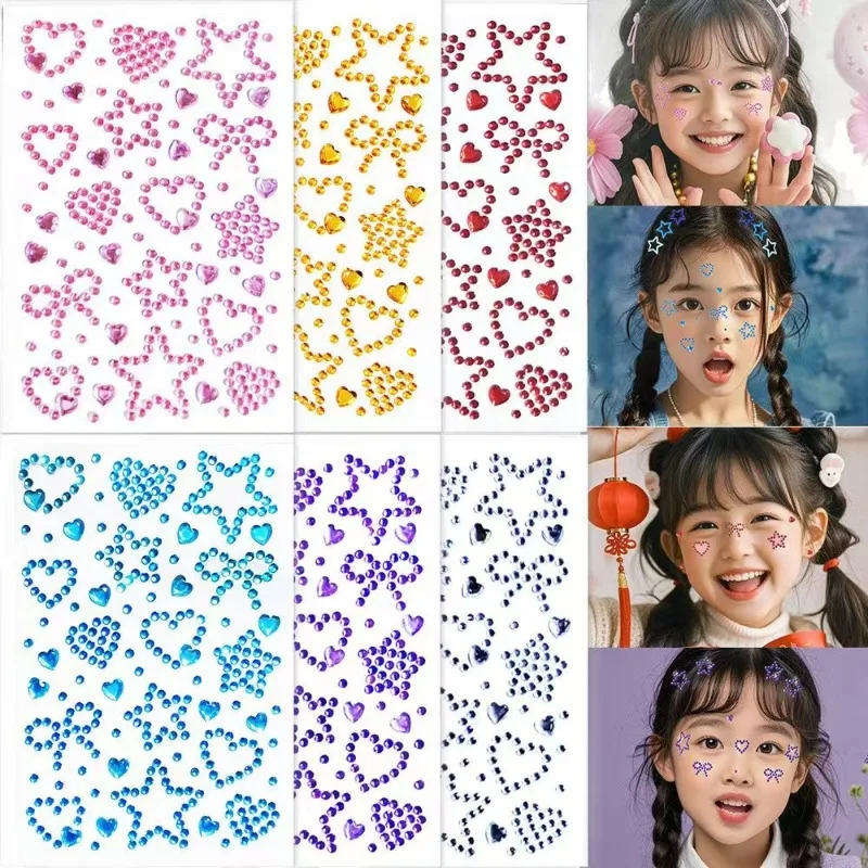 2PCS.3D drill stickers with heart and star patterns, for kids' DIY, handbooks and facial makeup, cute decorative face stickers.
2PCS.3D drill stickers with heart and star patterns, for kids' DIY, handbooks and facial makeup, cute decorative face stickers.