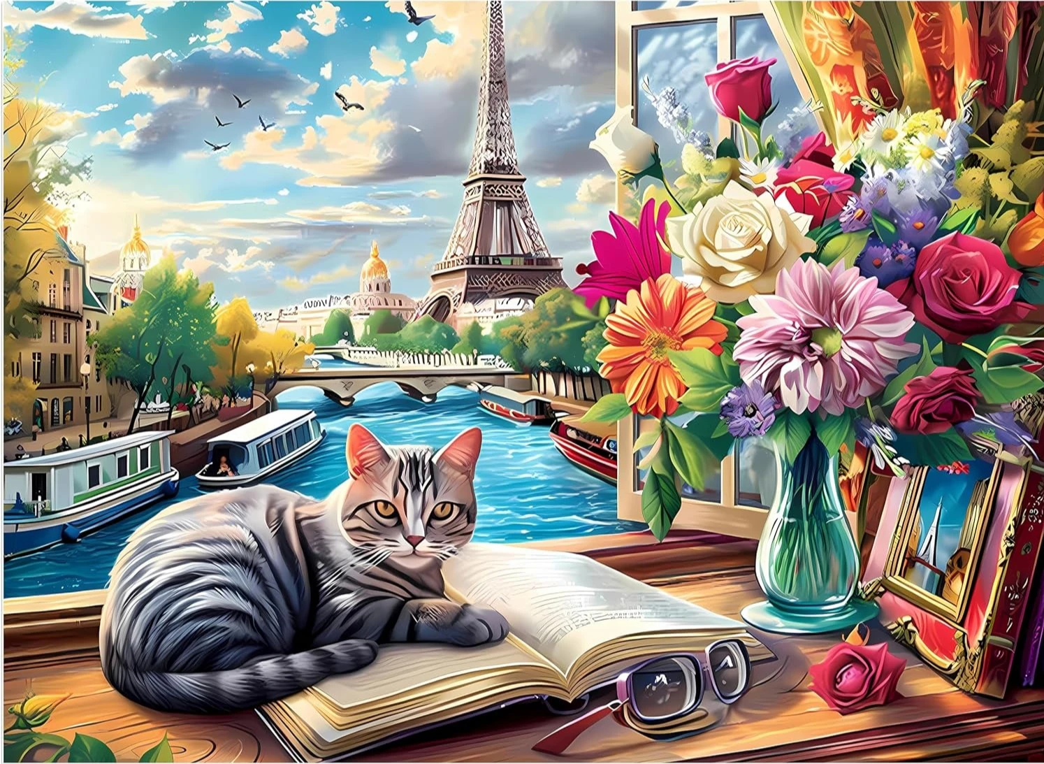 Пазл для взрослых, кошка, Париж, котенок, 1000/500/300/120 шт., развлекательные игрушки для снятия стресса, пейзажные пазлы, рождественские подарки
Пазл для взрослых, кошка, Париж, котенок, 1000/500/300/120 шт., развлекательные игрушки для снятия стресса, пейзажные пазлы, рождественские подарки