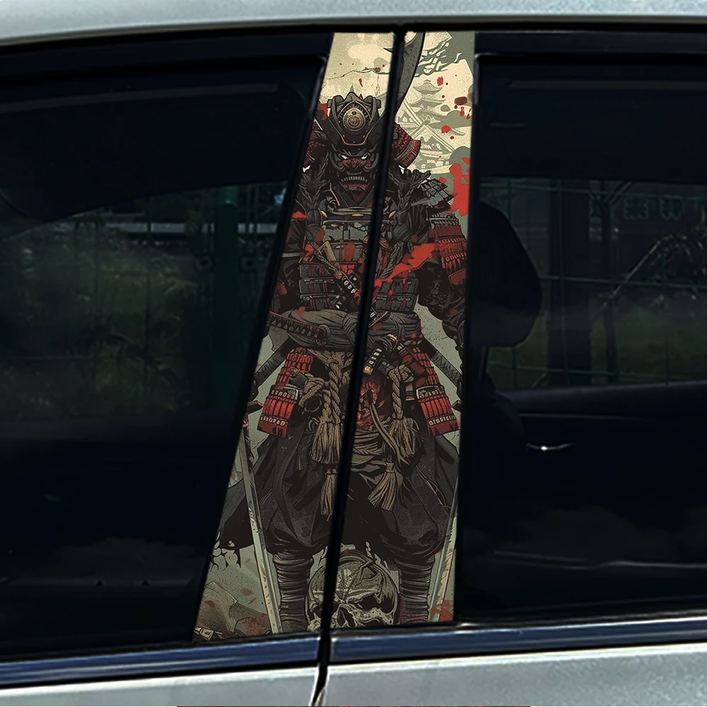 2Pcs Vintage Ukiyo-e Samurai Skeleton Car B Pillar Decal Red Ink Style Waterproof Auto Window Middle Column Protector Sticker
2Pcs Vintage Ukiyo-e Samurai Skeleton Car B Pillar Decal Red Ink Style Waterproof Auto Window Middle Column Protector Sticker