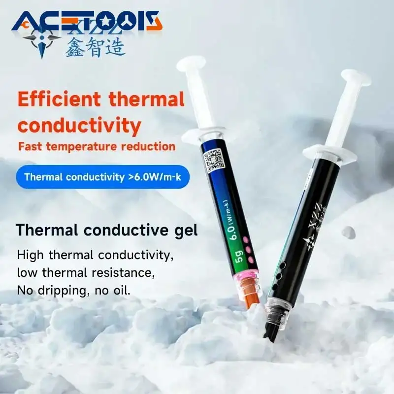 XZZ NB-L1 Thermal Silicone Grease Gel 6.0W/mk For Laptop Notebook CPU GPU VGA Card Cooler Heat Sinks Conductive Silicone Plaster
XZZ NB-L1 Thermal Silicone Grease Gel 6.0W/mk For Laptop Notebook CPU GPU VGA Card Cooler Heat Sinks Conductive Silicone Plaster