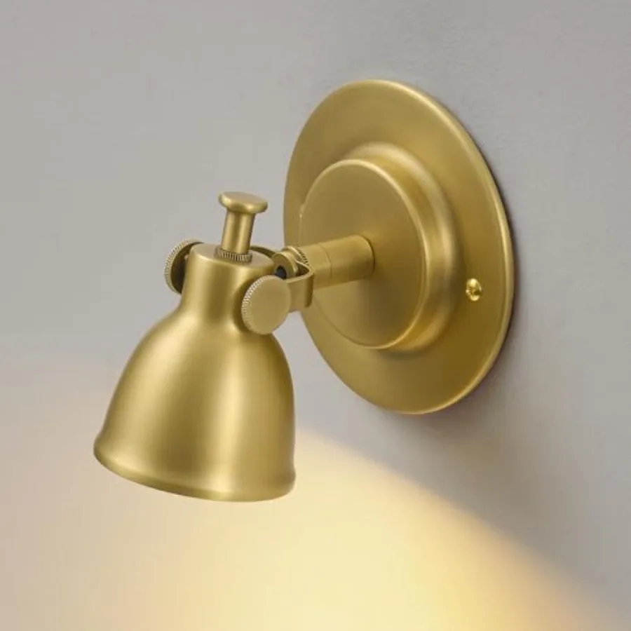 Gold Small Wall Sconce Hardwired Single - Brass Vintage Dimmable Indoor Bell Light Fixture for Bathroom Vanity Bedroom Bedside
Gold Small Wall Sconce Hardwired Single - Brass Vintage Dimmable Indoor Bell Light Fixture for Bathroom Vanity Bedroom Bedside
