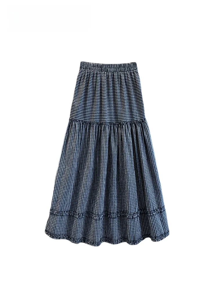 High Waist Plaid Skirt for plus Size Women Summer New Style Pear Shaped Body A-Line Skirt Casual Wear High Waist Cotton ...
High Waist Plaid Skirt for plus Size Women Summer New Style Pear Shaped Body A-Line Skirt Casual Wear High Waist Cotton ...