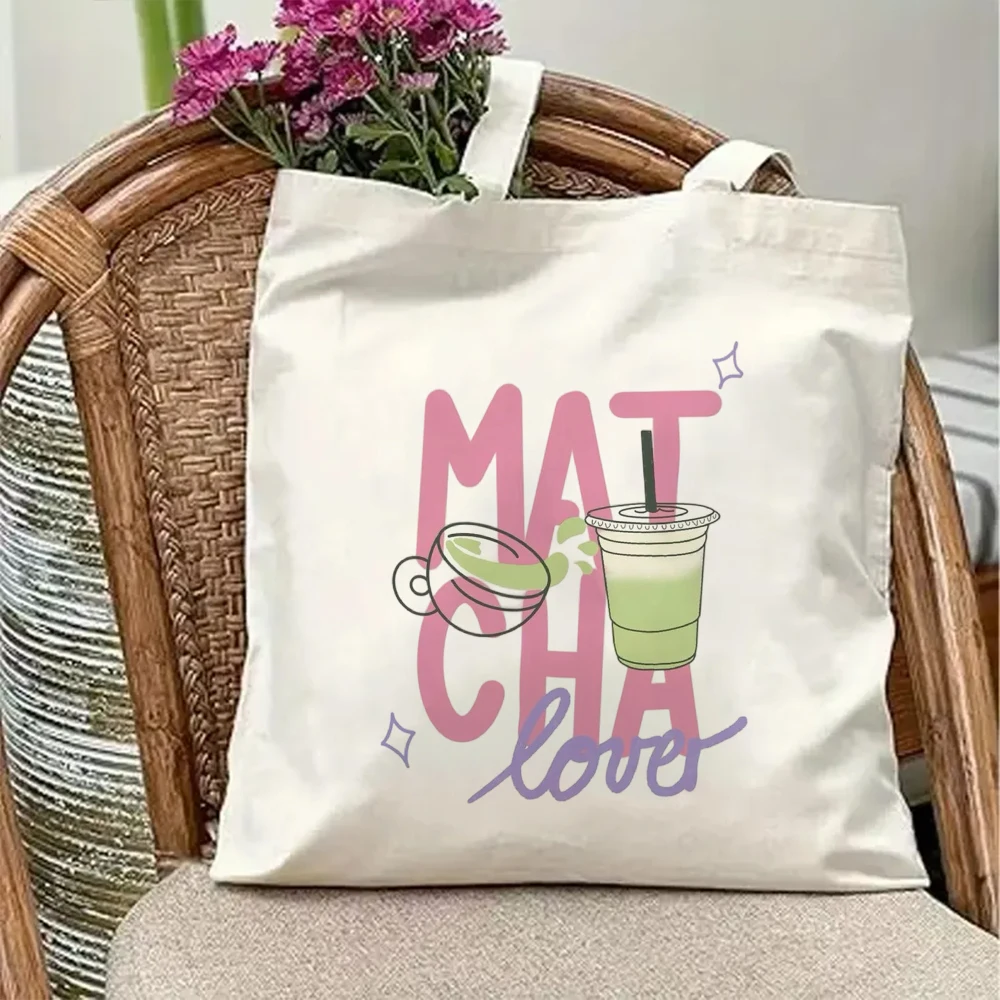 Matcha Lover Printed Canvas Tote Bag Iced Green Tea Coffee Cup Large Casual Shoulder Shopping Bags Eco Friendly Grocery Bag
Matcha Lover Printed Canvas Tote Bag Iced Green Tea Coffee Cup Large Casual Shoulder Shopping Bags Eco Friendly Grocery Bag