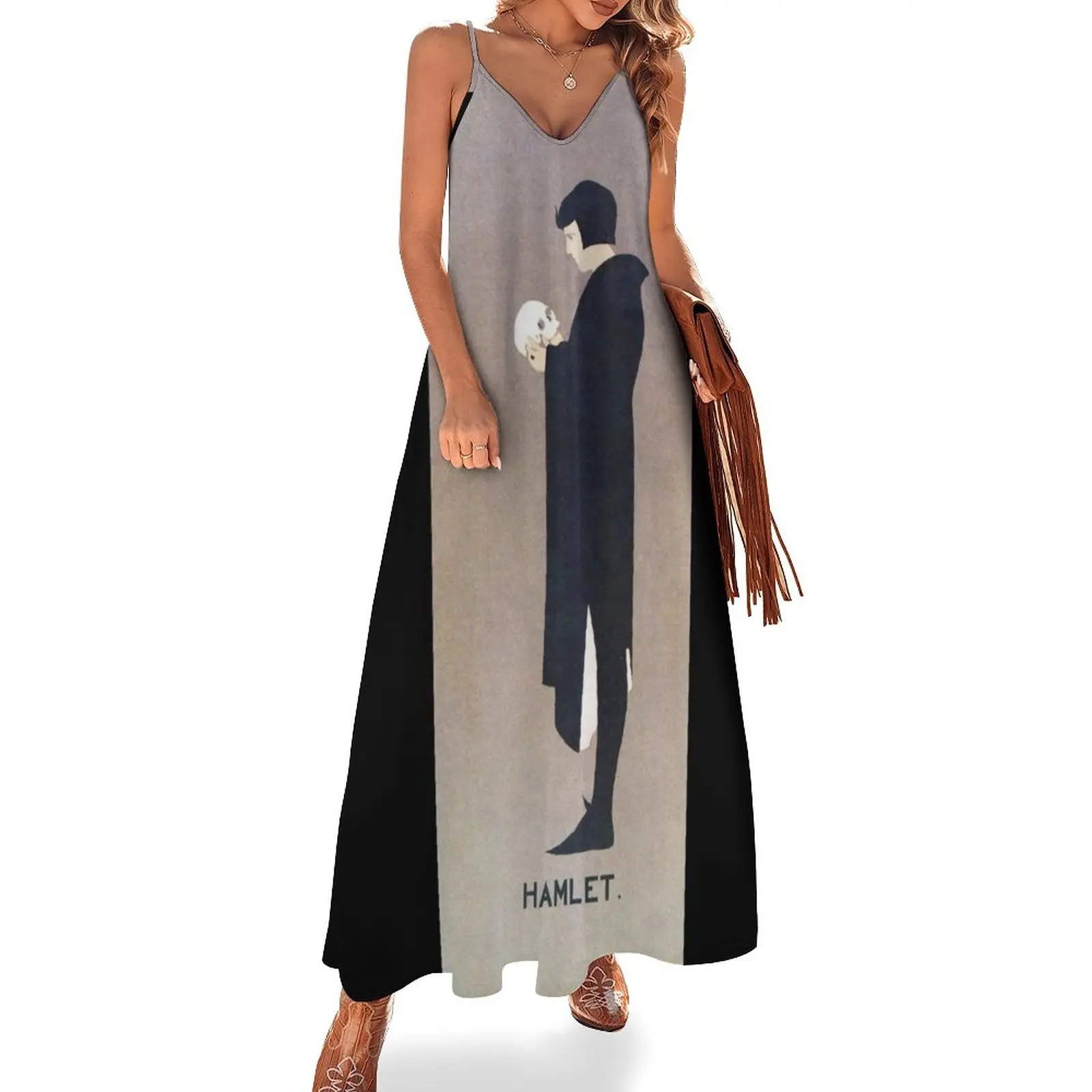 Beggarstaffs, Hamlet and the Skull Sleeveless Dress women long dresses Evening dresses
Beggarstaffs, Hamlet and the Skull Sleeveless Dress women long dresses Evening dresses