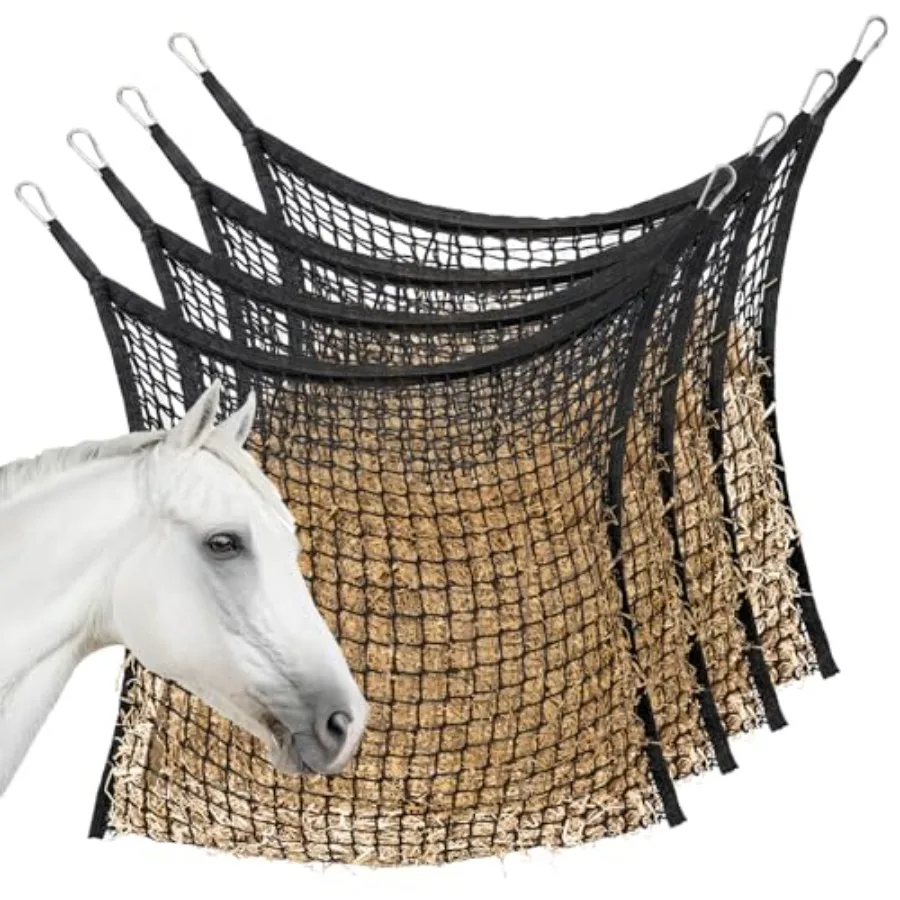 Slow Feed Hay Net for Horses, Large Capacity Hay Bags for Horses Goats Sheep Donkey Trailer Full Day Feeding, Easy to Fill and
Slow Feed Hay Net for Horses, Large Capacity Hay Bags for Horses Goats Sheep Donkey Trailer Full Day Feeding, Easy to Fill and