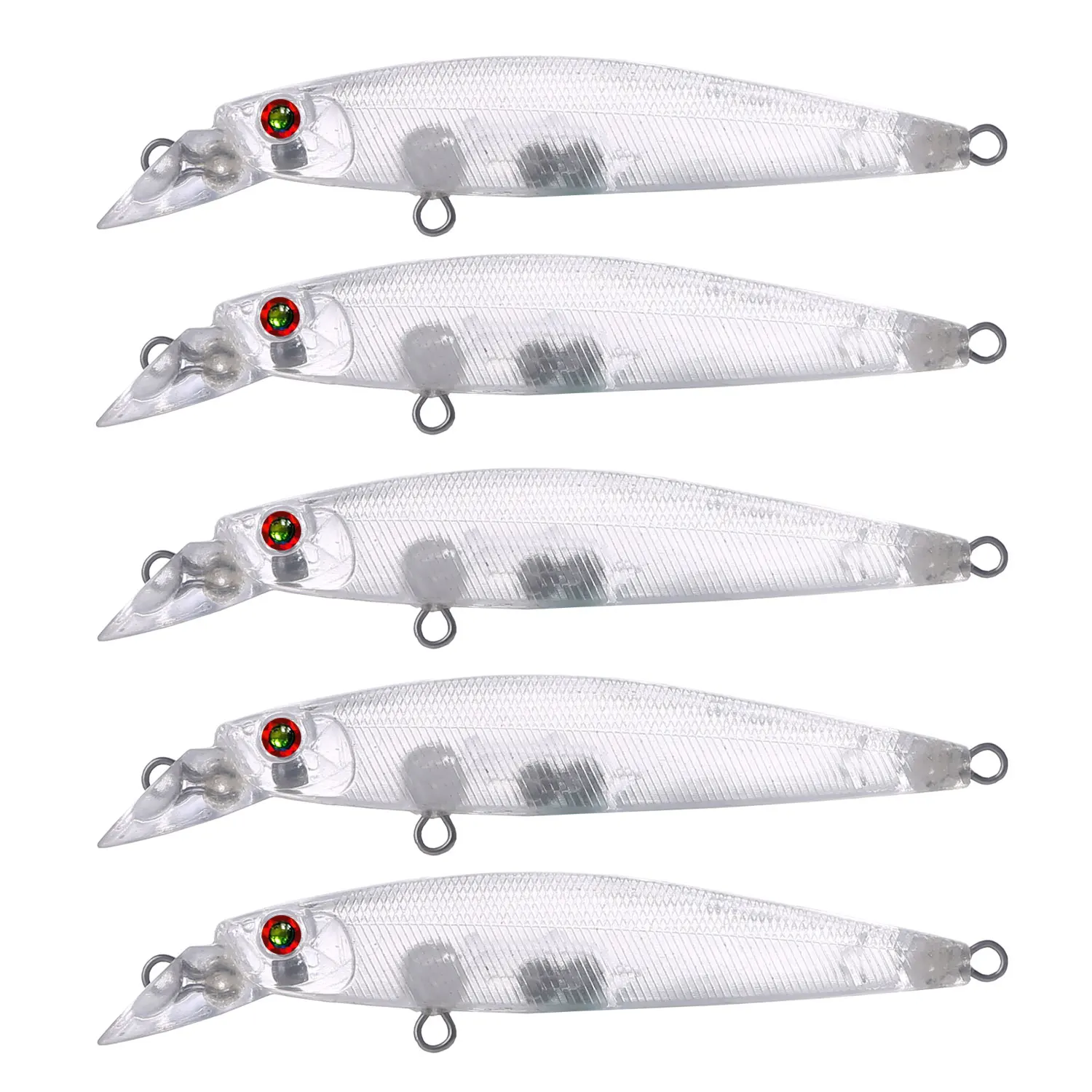 25pcs Unpainted Fishing Lures Set,Blank Minnows,10.6cm 7.5g Wobble Plastic Pencil Artificial Baits,DIY Clear Bait Embryo
25pcs Unpainted Fishing Lures Set,Blank Minnows,10.6cm 7.5g Wobble Plastic Pencil Artificial Baits,DIY Clear Bait Embryo