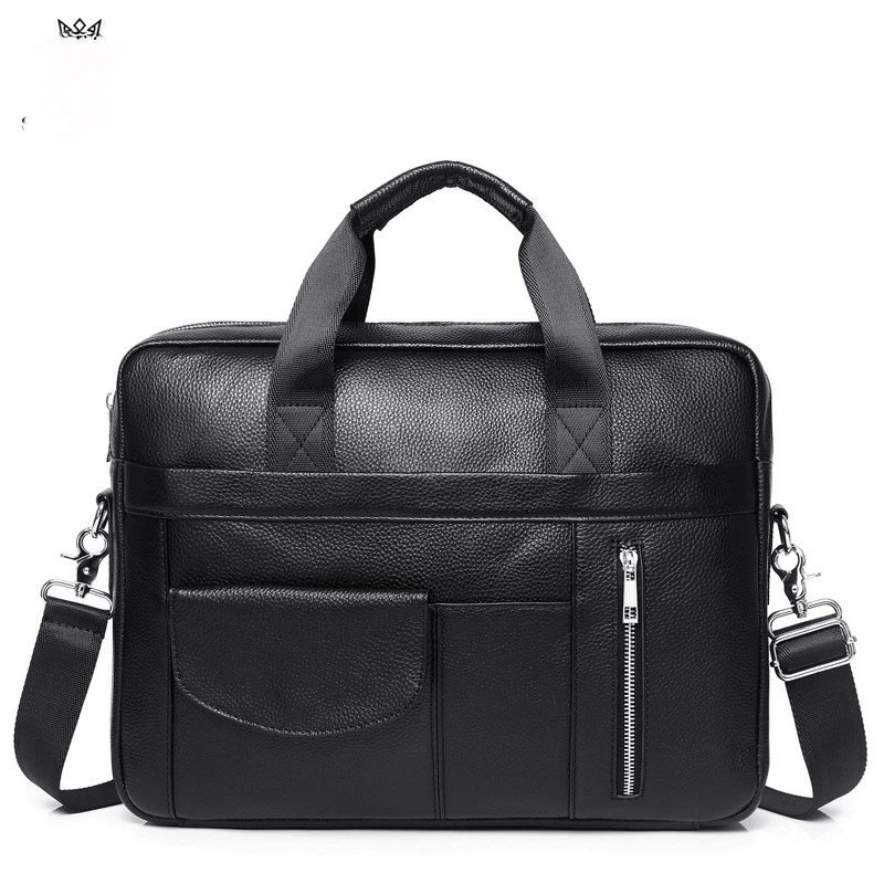 Кожаный портфель, мужская деловая сумка из воловьей кожи с верхним слоем, сумка из натуральной кожи 16 дюймов
Кожаный портфель, мужская деловая сумка из воловьей кожи с верхним слоем, сумка из натуральной кожи 16 дюймов