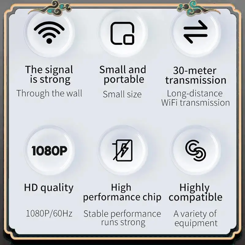ASMA-Point-To-Point Wireless Screen Projector -Compatible Wireless Transmission Extender Image Transmission Transceiver Dura
ASMA-Point-To-Point Wireless Screen Projector -Compatible Wireless Transmission Extender Image Transmission Transceiver Dura