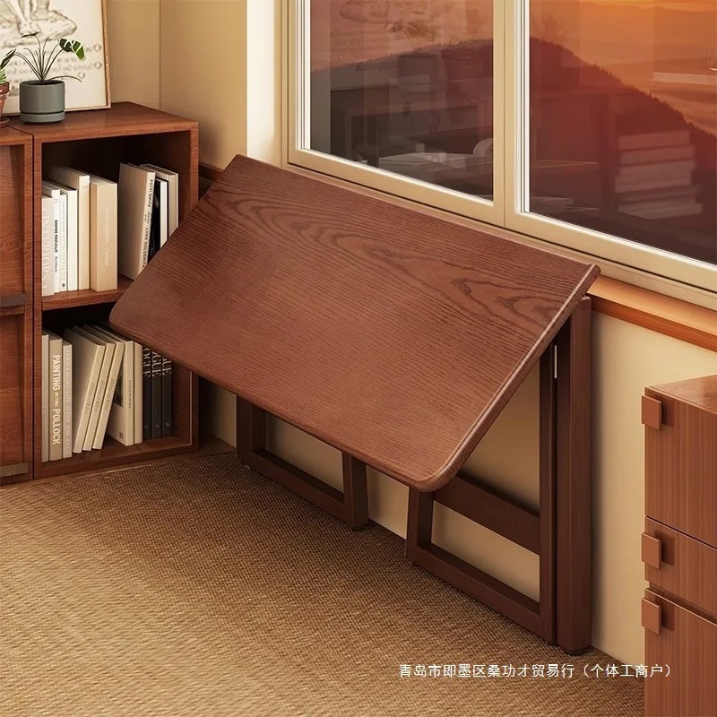 Rectangular rental apartment new folding table computer desk all-in-one against the wall chinese retro style
Rectangular rental apartment new folding table computer desk all-in-one against the wall chinese retro style