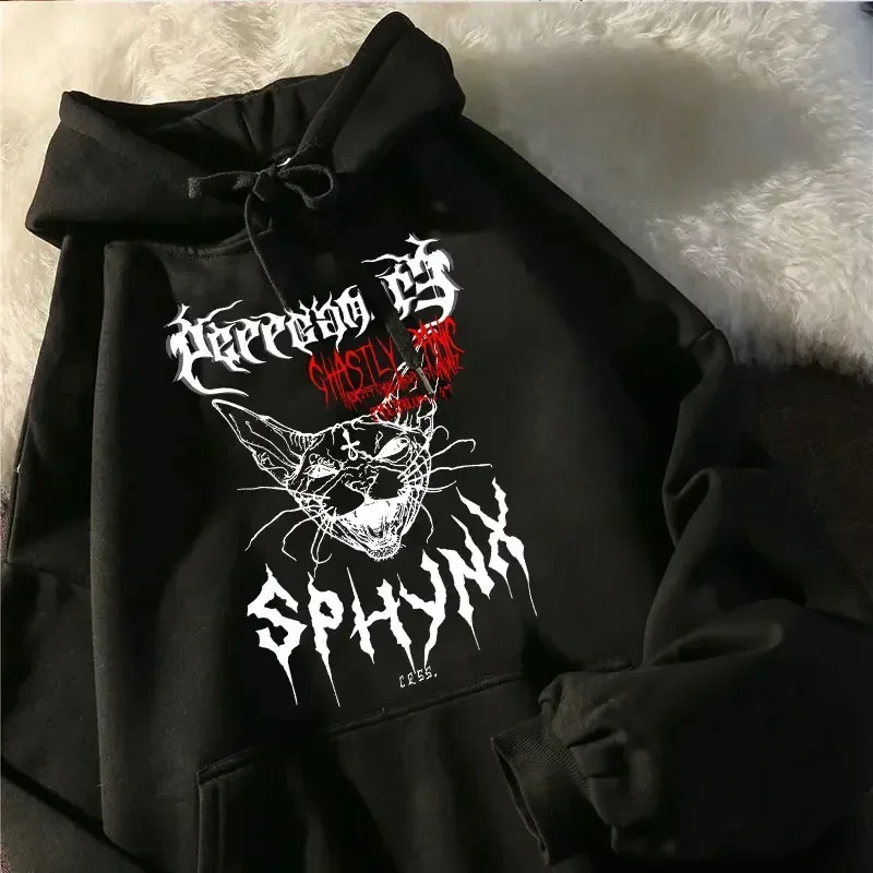 Harajuku Gothic Graphic Hoodies Unisex Fashion Pullover Sweatshirt Clothes Autumn Winter Black Round Neck Streetwear Tops
Harajuku Gothic Graphic Hoodies Unisex Fashion Pullover Sweatshirt Clothes Autumn Winter Black Round Neck Streetwear Tops
